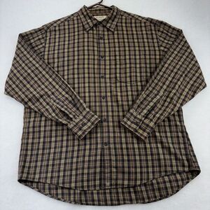 J CREW mens Shirt L Long Sleeve Tartan Plaid Button‎ Up Outdoors Hiking cotton